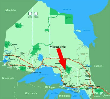 Map of Northern Ontario